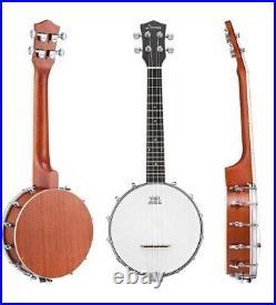 23 Concert Banjolele 4 String Banjo Ukulele + Tuner Gig Bag Pick