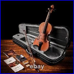 3/4 Violin Set Fiddle for Beginners with Hard Case, Rosin