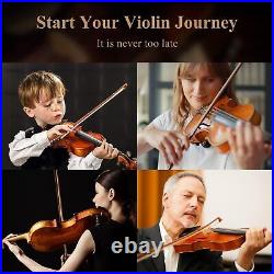 3/4 Violin Set Fiddle for Beginners with Hard Case, Rosin