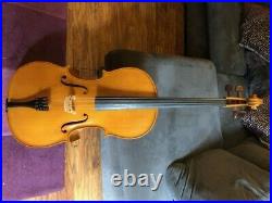 3/4 student cello used good condition bow strings case included