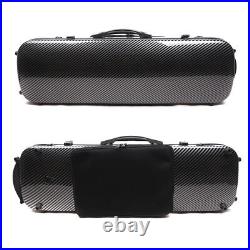 4/4 Black Violin Case Mix carbon fiber hard shell High strength Professional