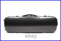 4/4 Black Violin Case Mix carbon fiber hard shell High strength Professional