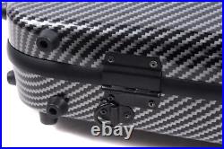 4/4 Black Violin Case Mix carbon fiber hard shell High strength Professional