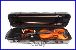 4/4 Black Violin Case Mix carbon fiber hard shell High strength Professional