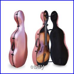 4/4 Cello's Case Carbon Fiber, Hard Shell, Wheels, Embedded Handle, Lightweight