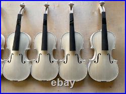 4/4 Professional Violin European Flame Maple Back Spruce Handmade Unfinished DIY