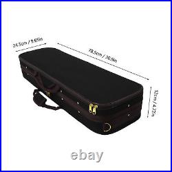 4/4 Size Violin Box With Hygrometer Hard Shell Violin Storage Case Musical GFL