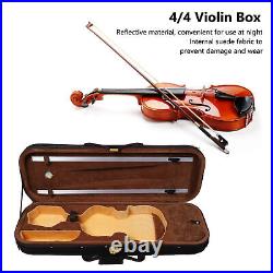 4/4 Size Violin Box With Hygrometer Hard Shell Violin Storage Case Musical GFL