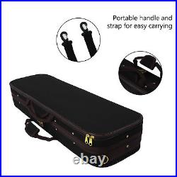 4/4 Size Violin Box With Hygrometer Hard Shell Violin Storage Case Musical GFL