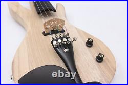 5 String Electric Violin 4/4 Solid wood Ebony Fittings 19 Fret Fingerboard