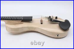 5 String Electric Violin 4/4 Solid wood Ebony Fittings 19 Fret Fingerboard