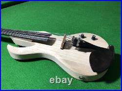 6 String Electric Silent Violin 4/4 Solid wood Handmade No Paint 19 Fret