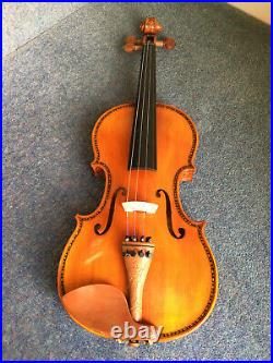 A full-size Chinese violin, COPY of decorated Hellier Stradivarius, Dan Sun 2011