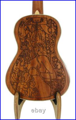 Alulu Solid Mahogany Tenor Ukulele Sexy Girl02 Hard Case HU1361