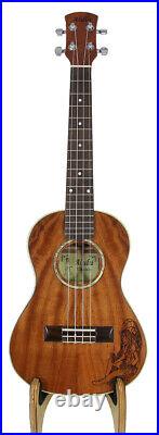 Alulu Solid Mahogany Tenor Ukulele Sexy Girl02 Hard Case HU1361