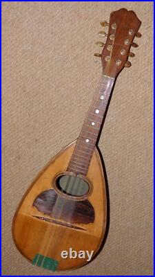 Antique 1890 Italian Bowl Back 8-String Mandolin By F. De Mureda Naples & Case