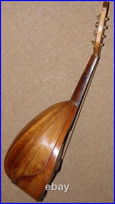 Antique 1890 Italian Bowl Back 8-String Mandolin By F. De Mureda Naples & Case