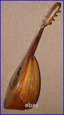 Antique 1890 Italian Bowl Back 8-String Mandolin By F. De Mureda Naples & Case