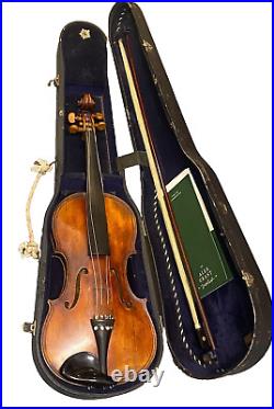 Antique German c1850 Violin in style of Giovanni Maggini, repaired by J Devereux