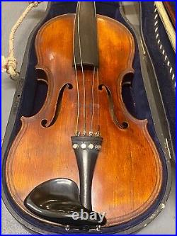 Antique German c1850 Violin in style of Giovanni Maggini, repaired by J Devereux