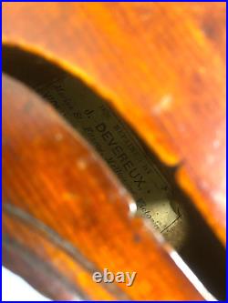 Antique German c1850 Violin in style of Giovanni Maggini, repaired by J Devereux