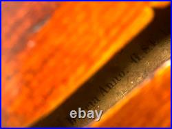 Antique German c1850 Violin in style of Giovanni Maggini, repaired by J Devereux