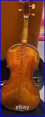 Antique German c1850 Violin in style of Giovanni Maggini, repaired by J Devereux