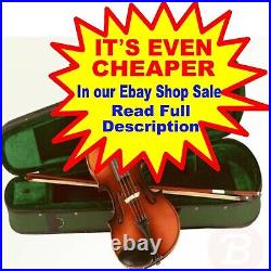 Antoni Violin Three Quarter 3/4 Size with Outfit Hard Carry Case Bow Rosin ACV3