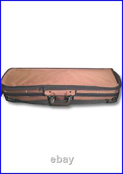 BARGAIN Deluxe 4/4 violin hard case four bow holder felt Rosin rest space UK