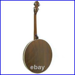 Banjo with Brown Case, 4 String 17 Fret Tenor, Koda FBJ2417