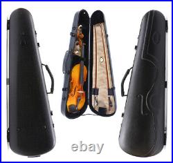 Black Violin Case 4/4 full Size Lightweight Hard Shell travel violin case