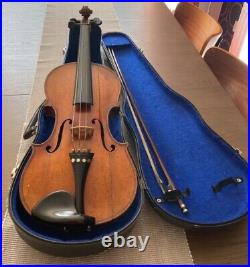 Bohemian violin 4/4 circa 1900-1920, with case and bow