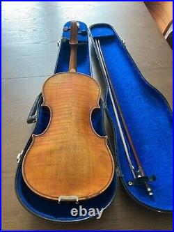 Bohemian violin 4/4 circa 1900-1920, with case and bow