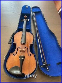 Bohemian violin 4/4 circa 1900-1920, with case and bow