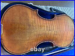 Bohemian violin 4/4 circa 1900-1920, with case and bow