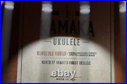 Brand New Kamaka HF-2 DS Spruce Top Deluxe Concert Hawaiian Ukulele Koa Wood