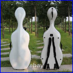 Cello Case 4/4 High Strength Carbon Fiber hard Cello box with wheels Backstraps