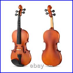 Eastar 4/4 Full Size Violin Maple Acoustic Violins+Hard Case Bow Shoulder Rest