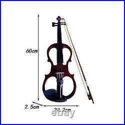 Electric Violin Fiddle Musical Instruments with Hard Case for Children Teens