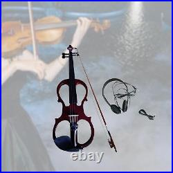 Electric Violin Fiddle Musical Instruments with Hard Case for Children Teens