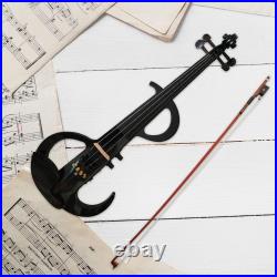 Electric Violin Solid Wood Musical Instruments with Ebony Fittings with Hard