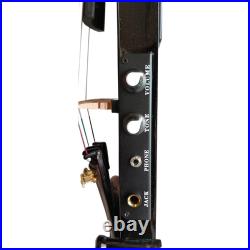 Electric Violin Solid Wood Musical Instruments with Ebony Fittings with Hard