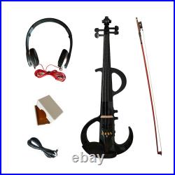 Electric Violin Solid Wood Musical Instruments with Ebony Fittings with Hard