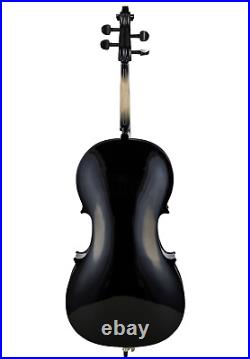 Gothic Black Cello 4/4 featherweight hard case bow