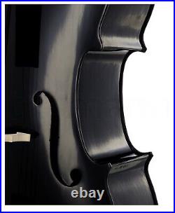 Gothic Black Cello 4/4 featherweight hard case bow