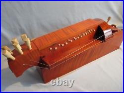 Hand Made 6 strings 24 keys Hurdy Gurdy, Maple wood, free case