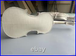 Handmade Violin 4/4 European Flame Maple wood back Spruce top for DIY unfinished