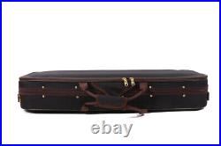 Hard Violin Case 4/4 Full Size Violin Box Wooden Oblong Violin Case Back Straps