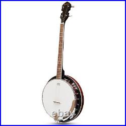 Heartland 4 String Tenor Banjo Left Handed, 24 Bracket Traditional Irish Banjo