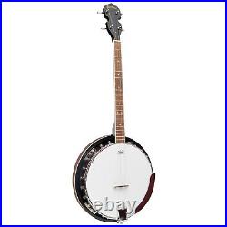 Heartland 4 String Tenor Banjo Left Handed, 24 Bracket Traditional Irish Banjo